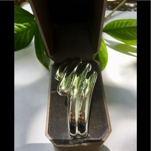 Women’s Silver Bangle Bracelet Silver Tone/jewelry costume